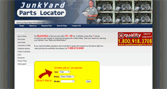 Desktop Screenshot of junkyardpartslocator.com